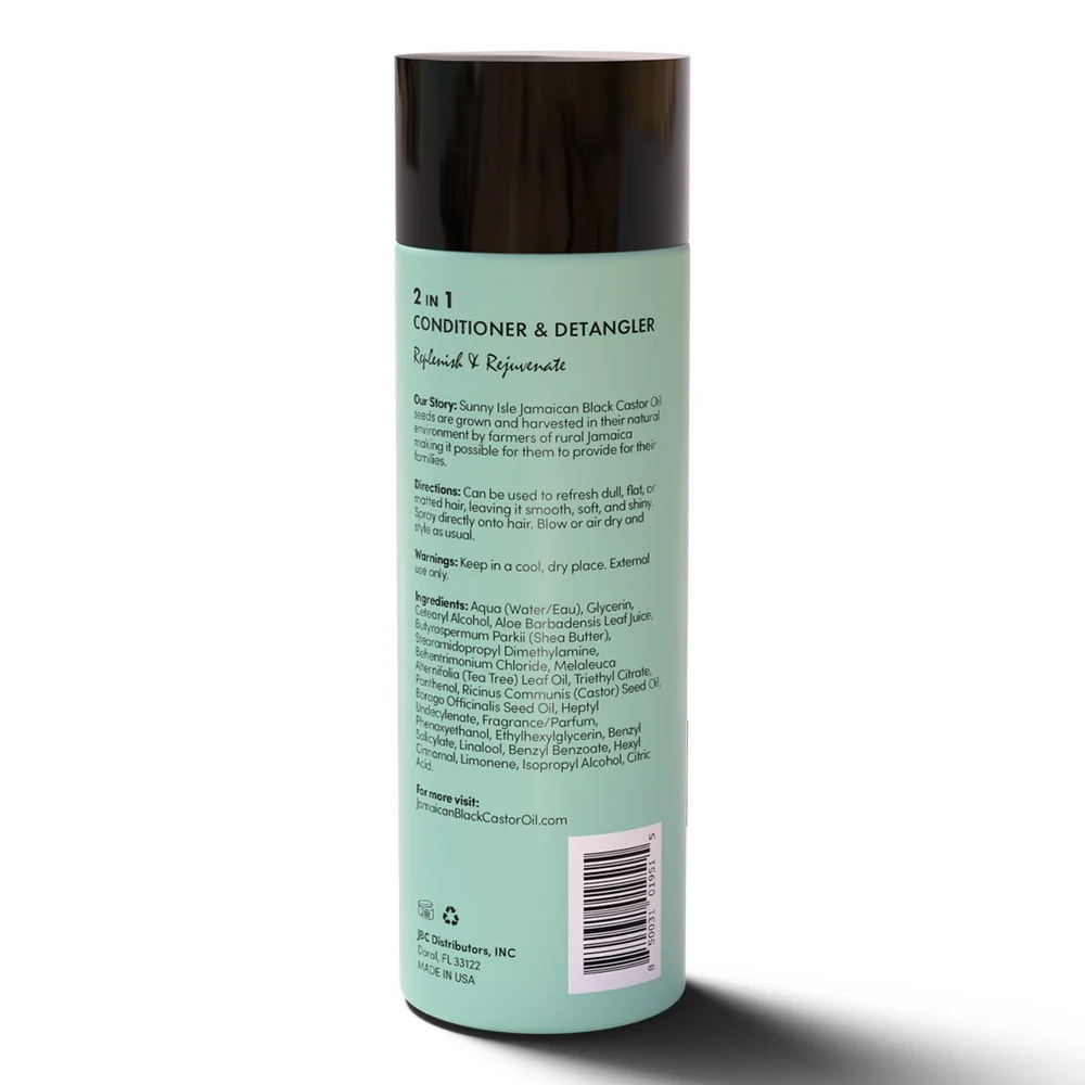 Sunny Isle Just For Wig, Weave, Braid & Extensions 2-in-1 Conditioner & Detangler 8oz-All-Aladin Beauty