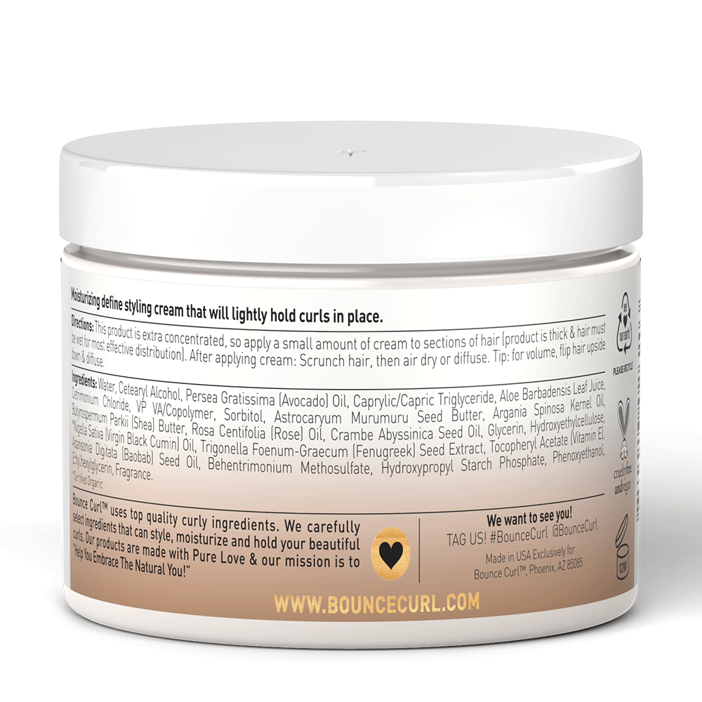 Bounce Curl Avocado & Rose Oil Clump and Define Cream