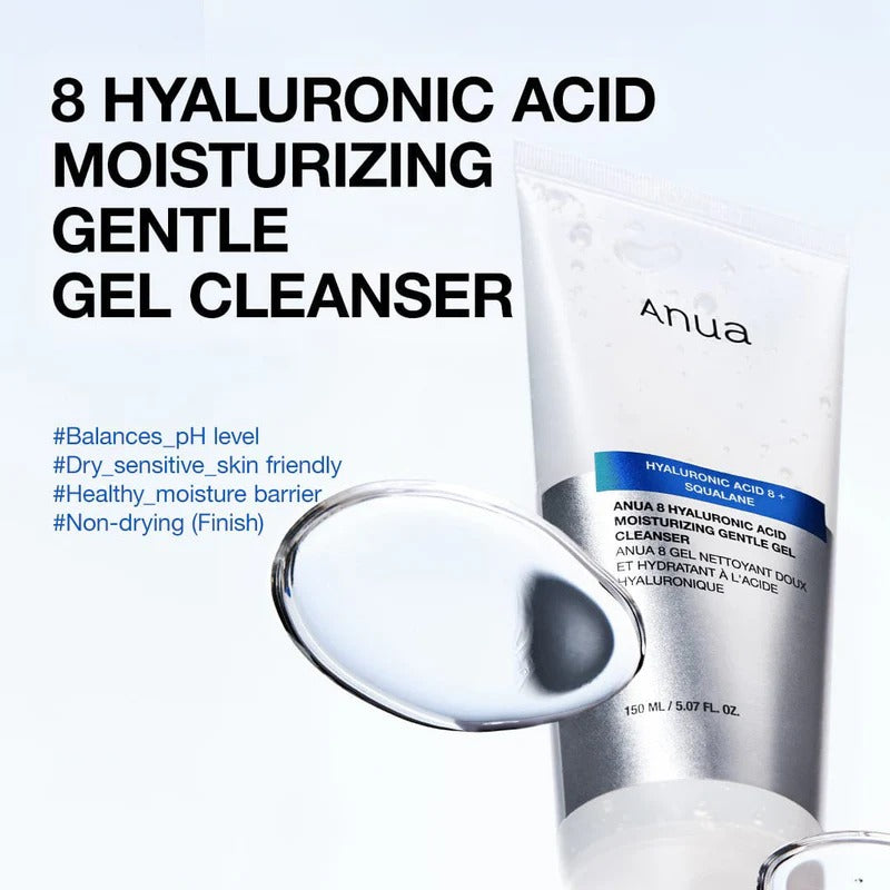 Anua 8 Hyaluronic Acid Hydrating Gentle Foaming Cleanser 150ml