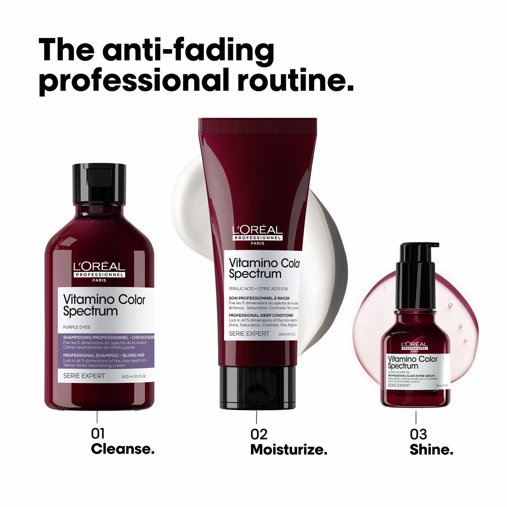 L'Oréal Professionnel Vitamino Spectrum Purple Shampoo 300ml-Toning Shampoo-Aladin Beauty