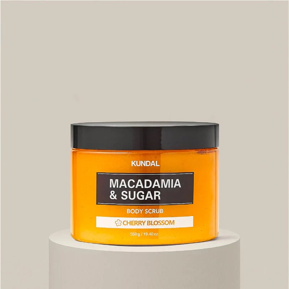 Kundal Macadamia & Sugar Body Scrub 550g-Body Scrub-Aladin Beauty
