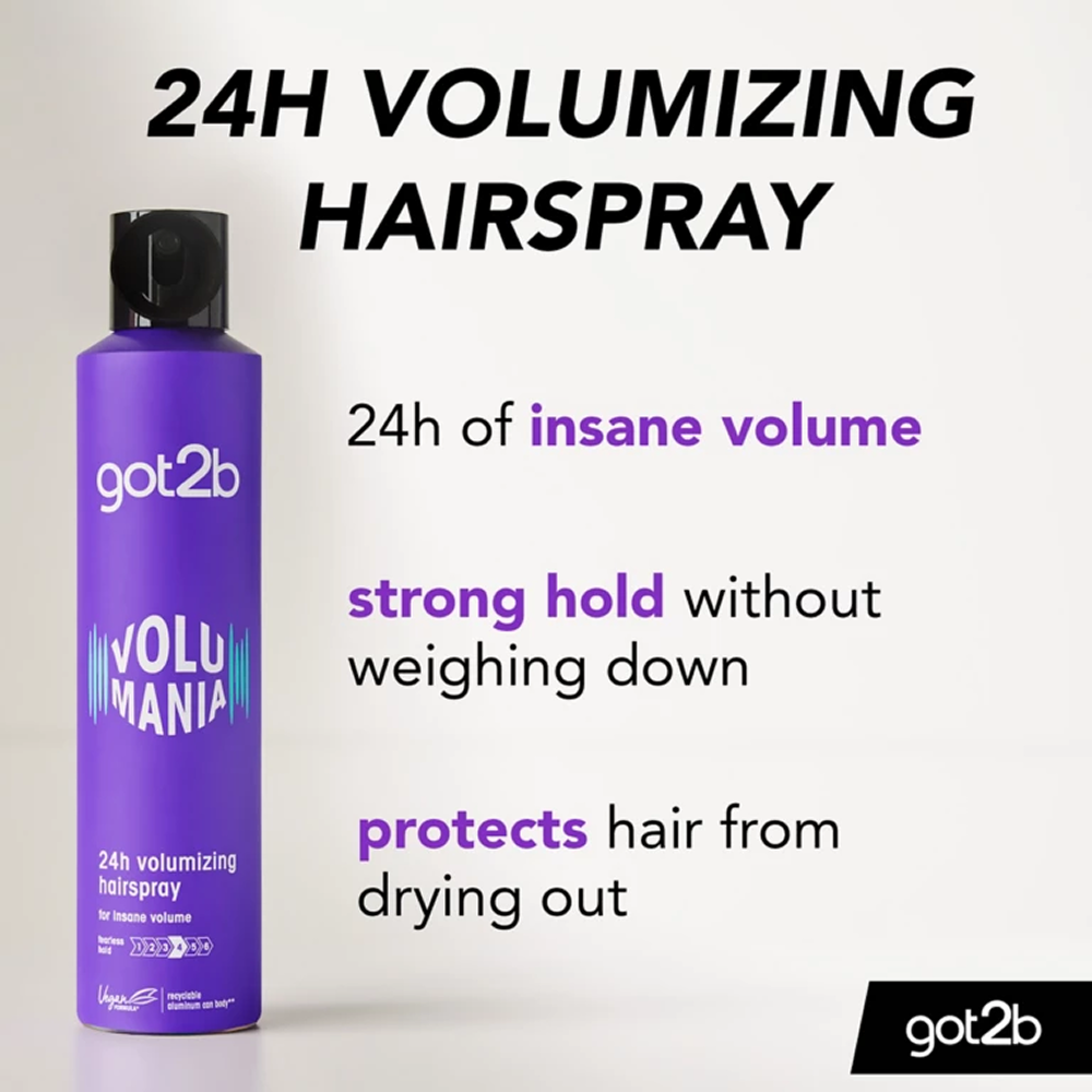 Schwarzkopf Got2b Volumania Hairspray 300ml-All-Aladin Beauty