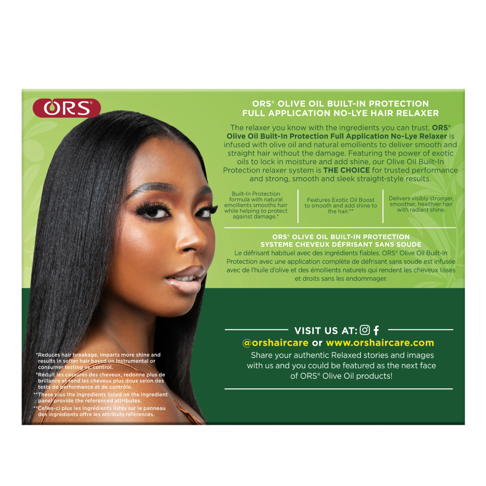 Ors Olive Oil Full Application No-Lye Hair Relaxer Extra-Strength Kit