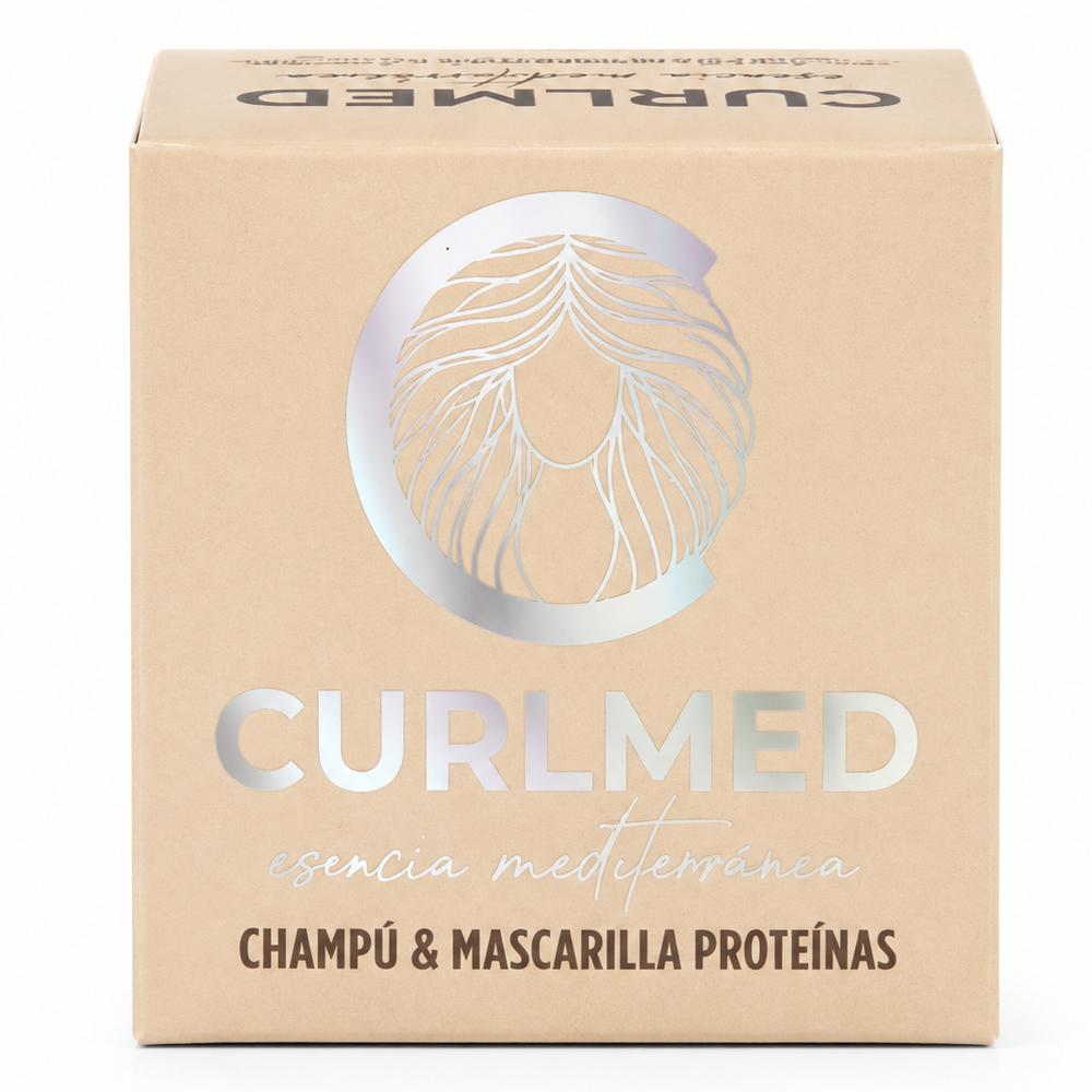 CurlMed Solid Shampoo + Mask Protein All Hair Types 70g