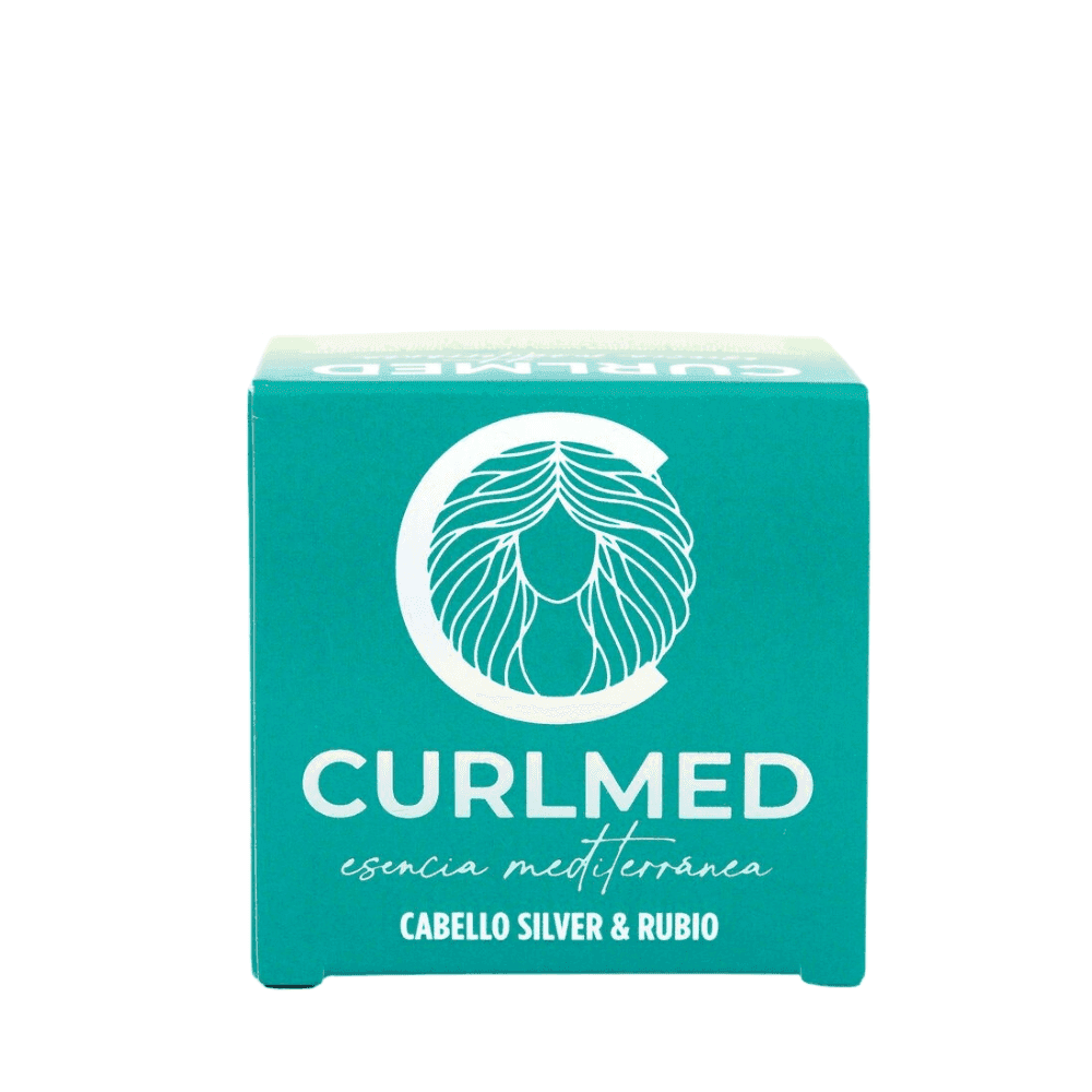 Curl Med Champú Sólido Cabello Silver y Rubio 80g - Aladin Beauty