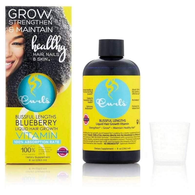 Curls Blueberry Blissful Lengths Liquid Hair Growth Vitamin 236.5ml - Aladin Beauty