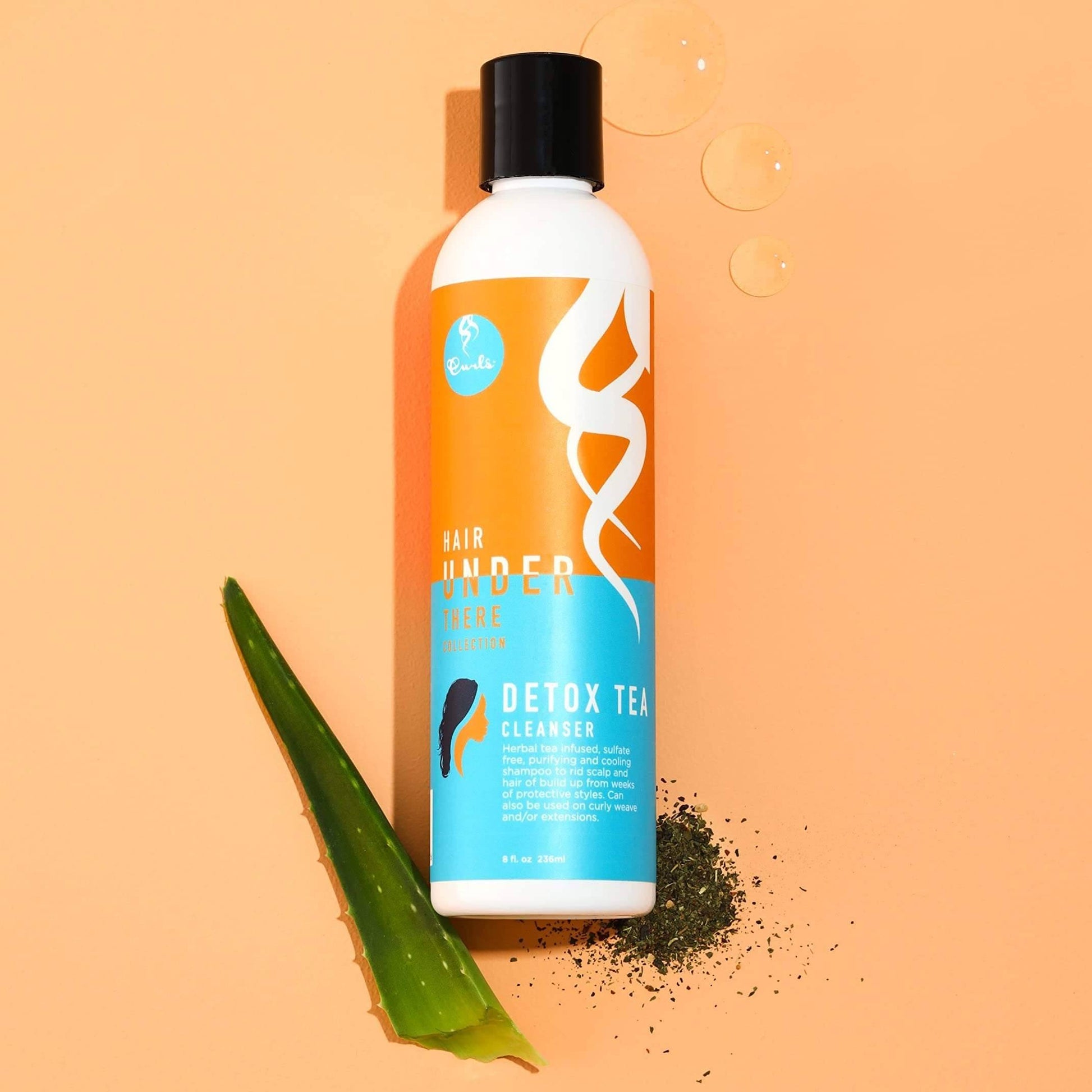 Curls Hair Under There Detox Tea Cleansing Shampoo 236ml - Aladin Beauty