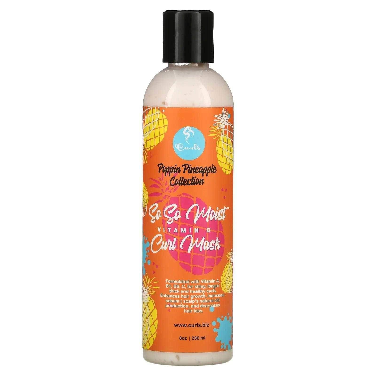 Curls Poppin Pineapple So So Moist Vitamin C Curl Mask 236ml - Aladin Beauty