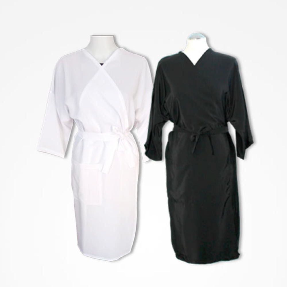 Bifull Silk Client Gown Black One Size Wrap Silk Mod
