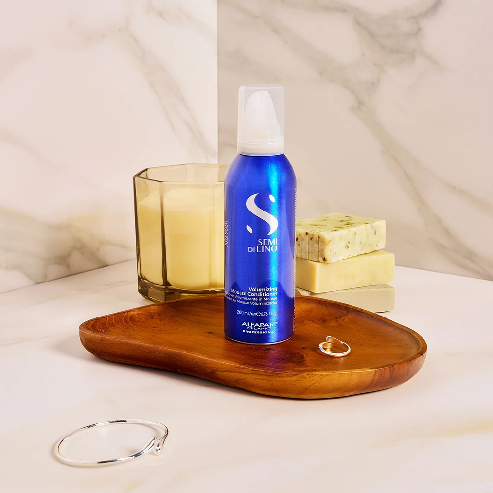 Alfaparf Semi Di Lino Volumizing Mousse Conditioner 200ml-Volumizing Conditioner-Aladin Beauty