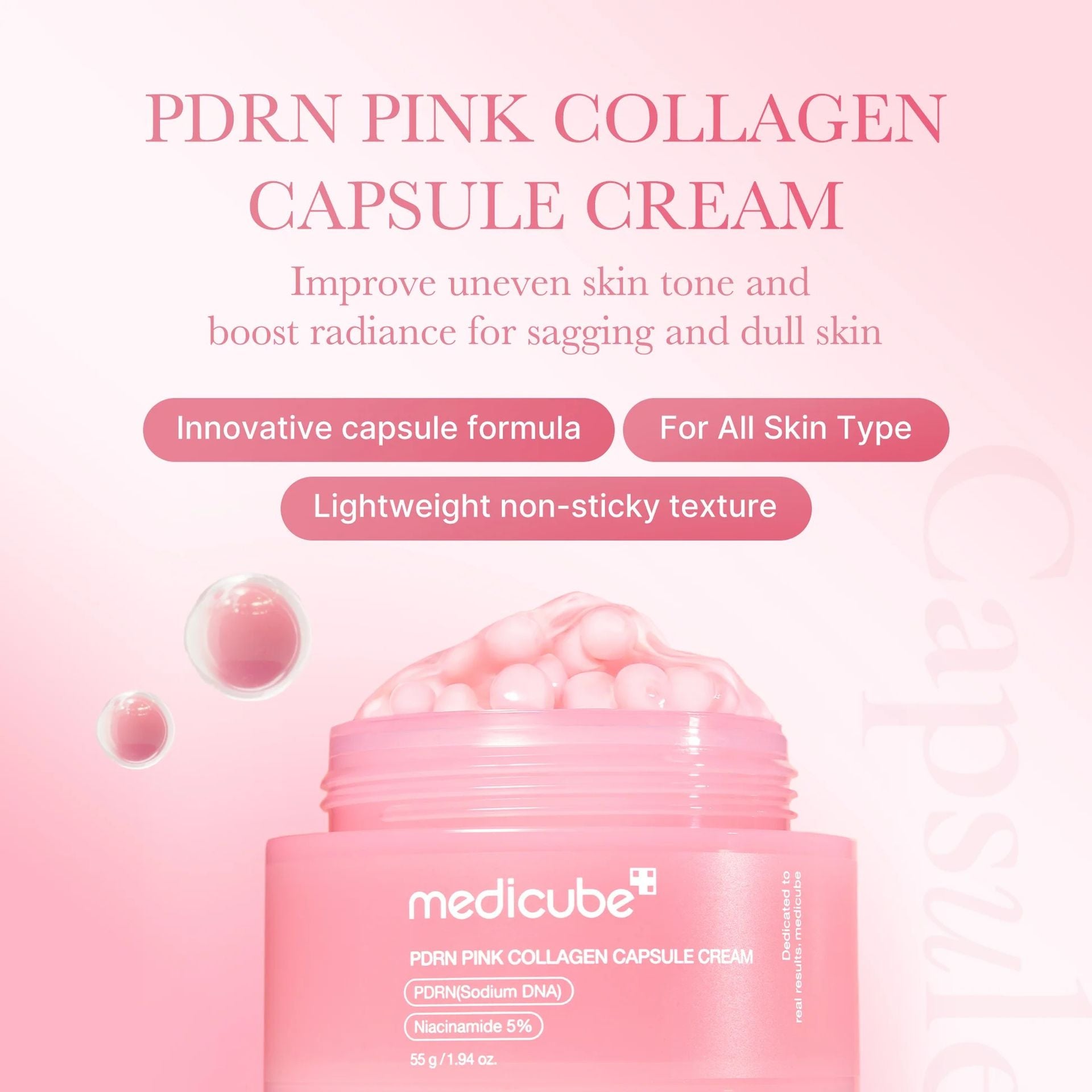 Medicube Medicube Pdrn Pink Collagen Capsule Cream 55g