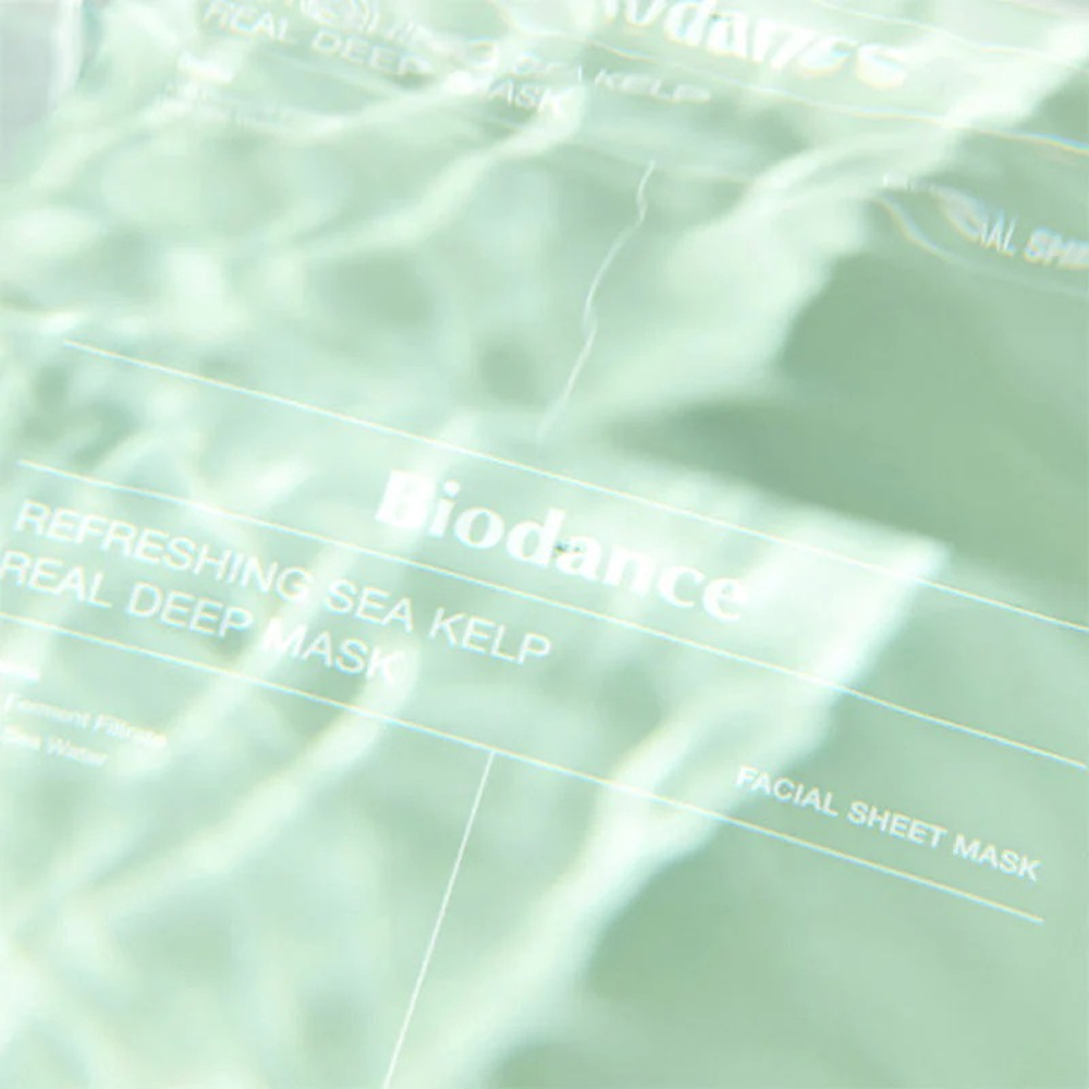 Biodance Refreshing Sea Kelp Real Deep Mask 1 Box 34g X 4 Pieces-Sheet Mask-Aladin Beauty