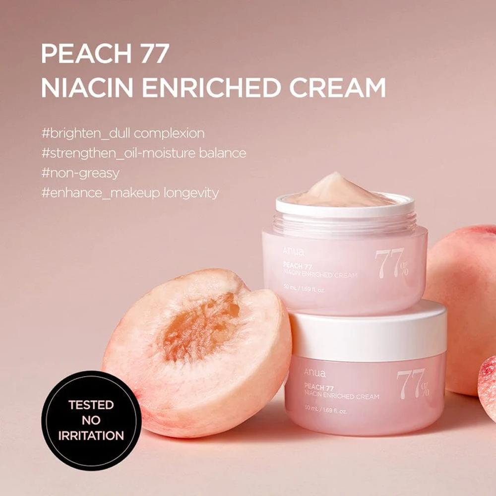 Anua Peach 77% Niacin Enriched Cream - 50ml