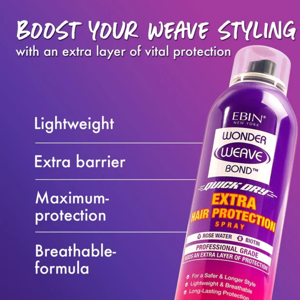 Ebin Weave Bond Extra Hair Protectant Spray 6.08oz-Hair Spray-Aladin Beauty