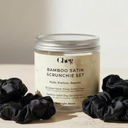 Chey Haircare Bamboo Satin Scrunchie Set-All-Aladin Beauty