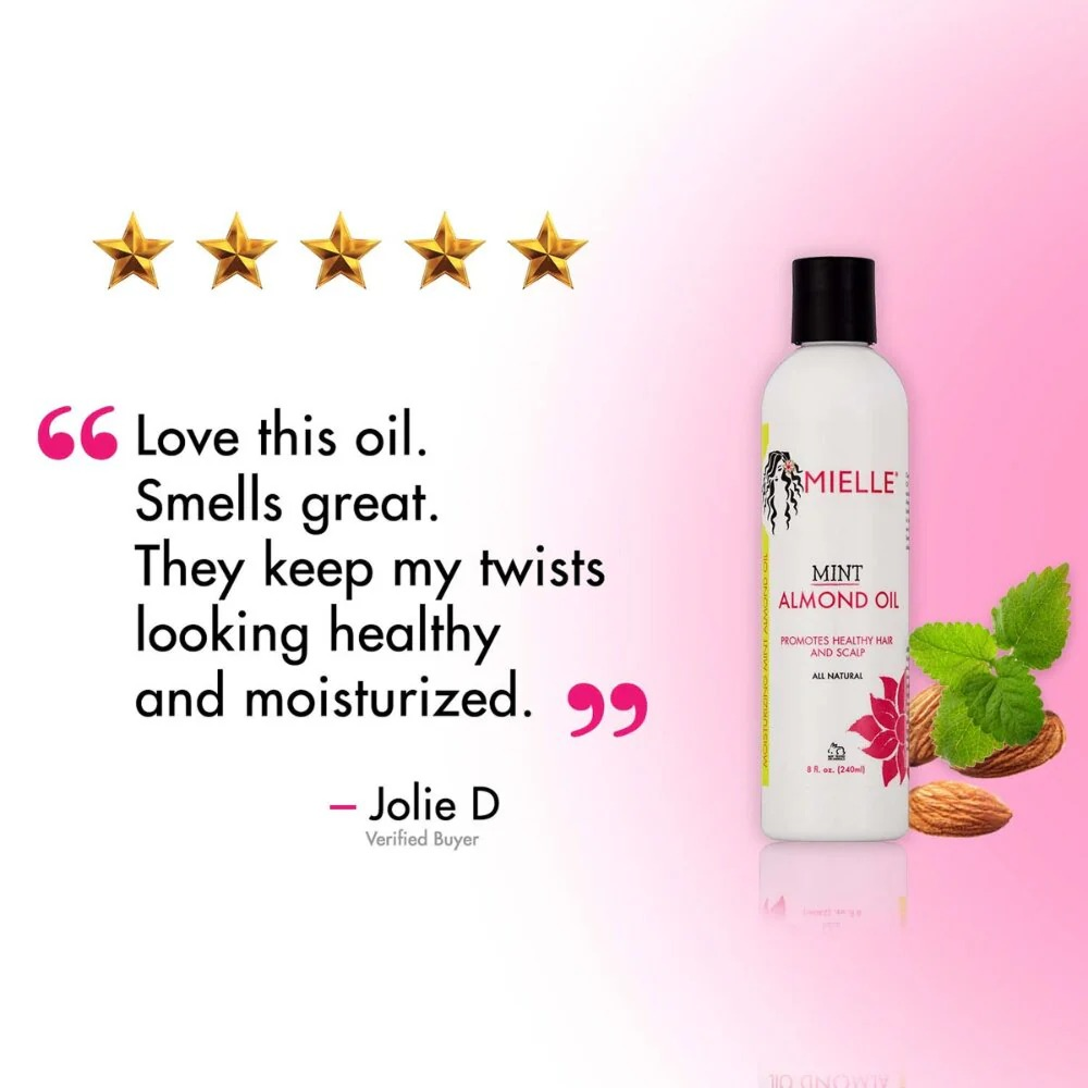 Mielle Mint Almond Oil 8oz-Multi Oil-Aladin Beauty