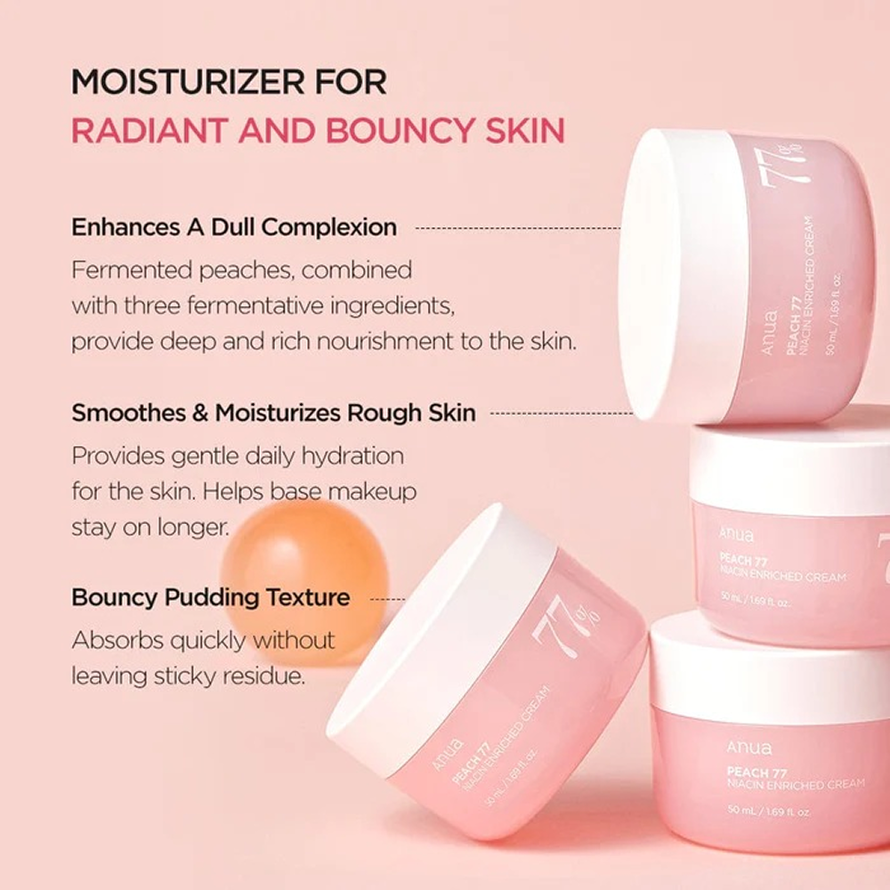 Anua Peach 77% Niacin Enriched Cream - 50ml