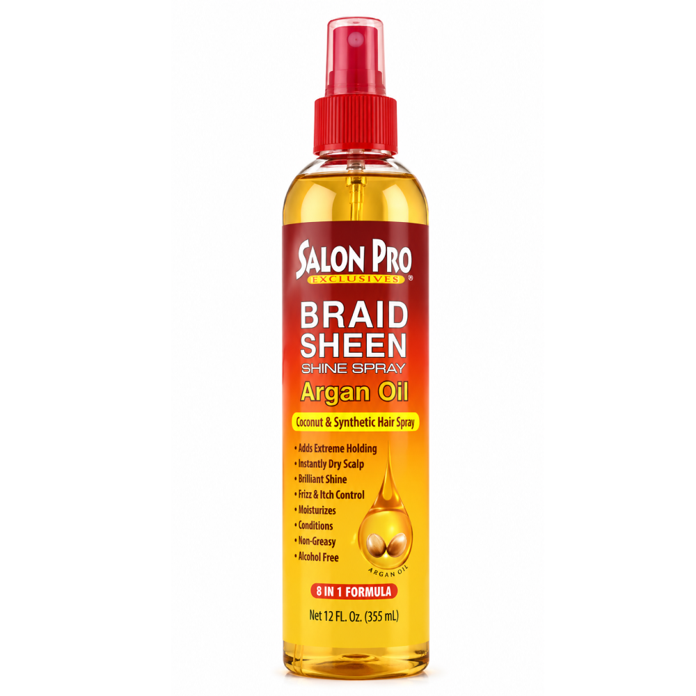 Salon Pro Braid Sheen Spray - Brazil Keratin 12oz-All-Aladin Beauty