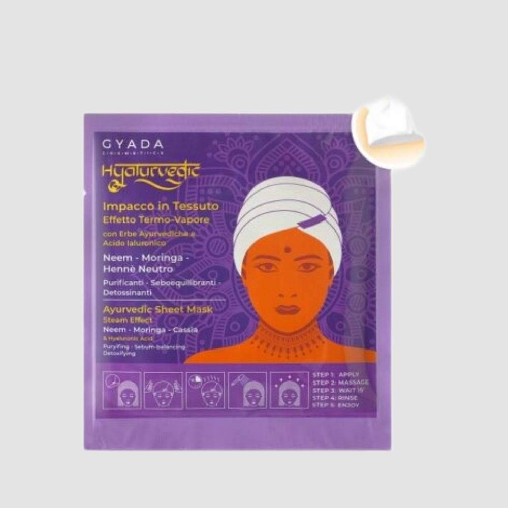 Gyada Hyalurvedic Purifying Ayurvedic Fabric Hair Wrap – Neem, Moringa, Neutral Henna 60ml