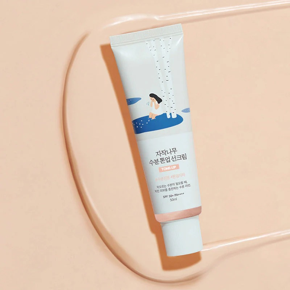 Round Lab Birch Sap Moisturizing Tone-Up Sunscreen 50ml-Sunscreen-Aladin Beauty