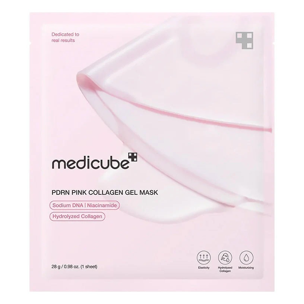 Medicube Pdrn Pink Collagen Gel Mask - 4 Sheets-Hydrogel Sheet Mask-Aladin Beauty