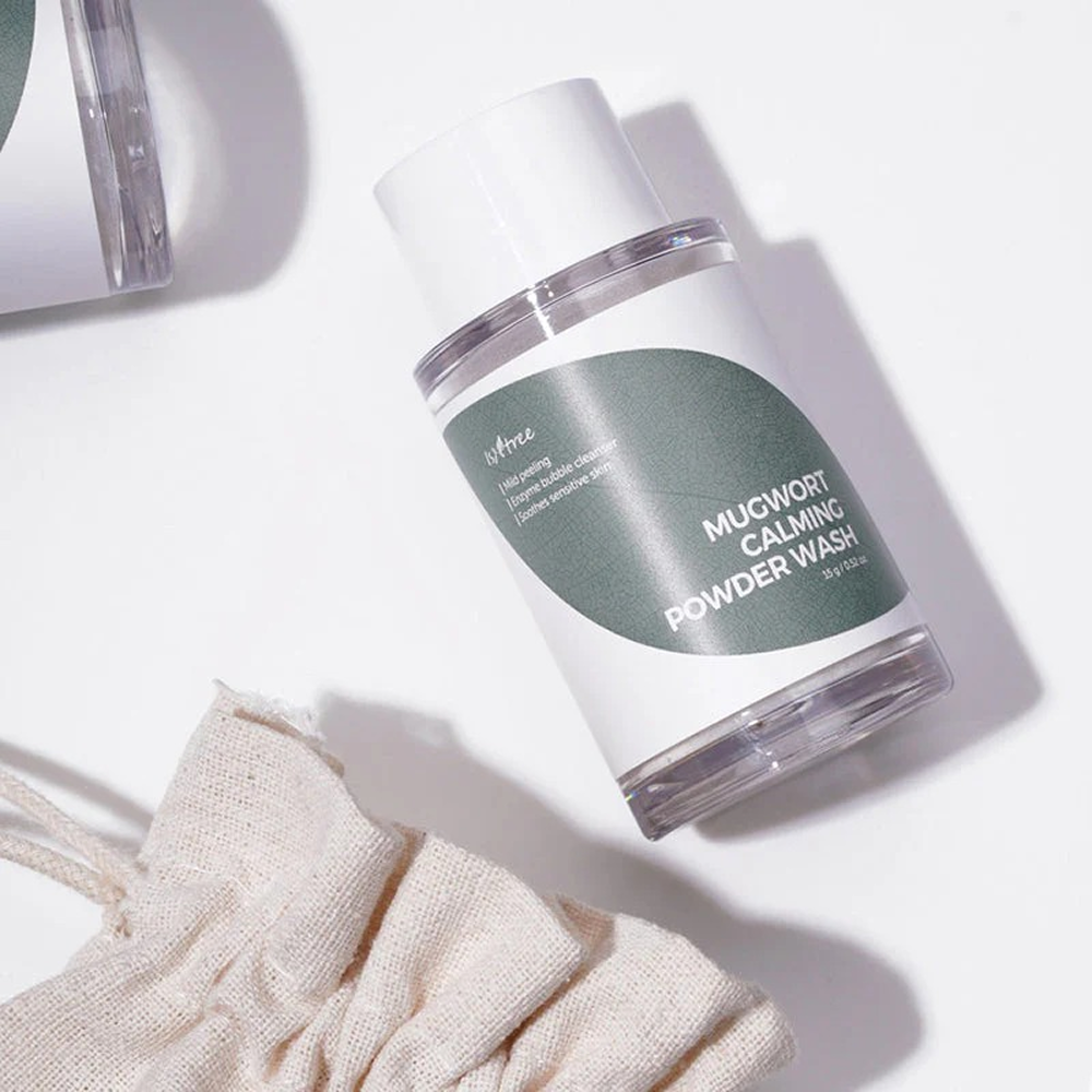 Isntree Mugwort Calming Powder Wash 15g