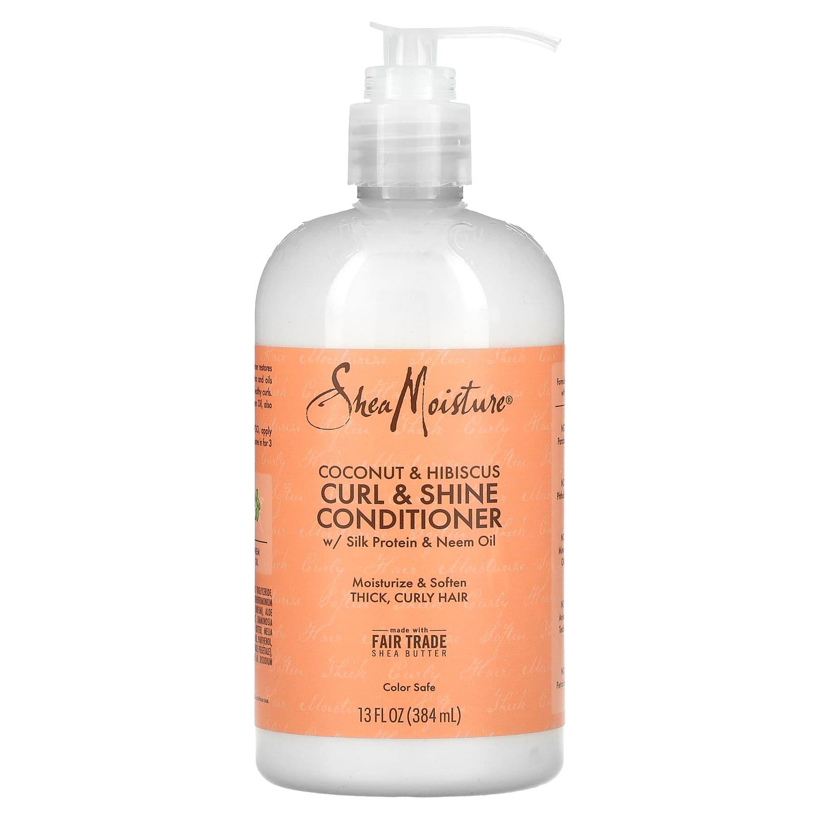 Shea Moisture Coconut & Hibiscus Curl & Shine Conditioner 384ml