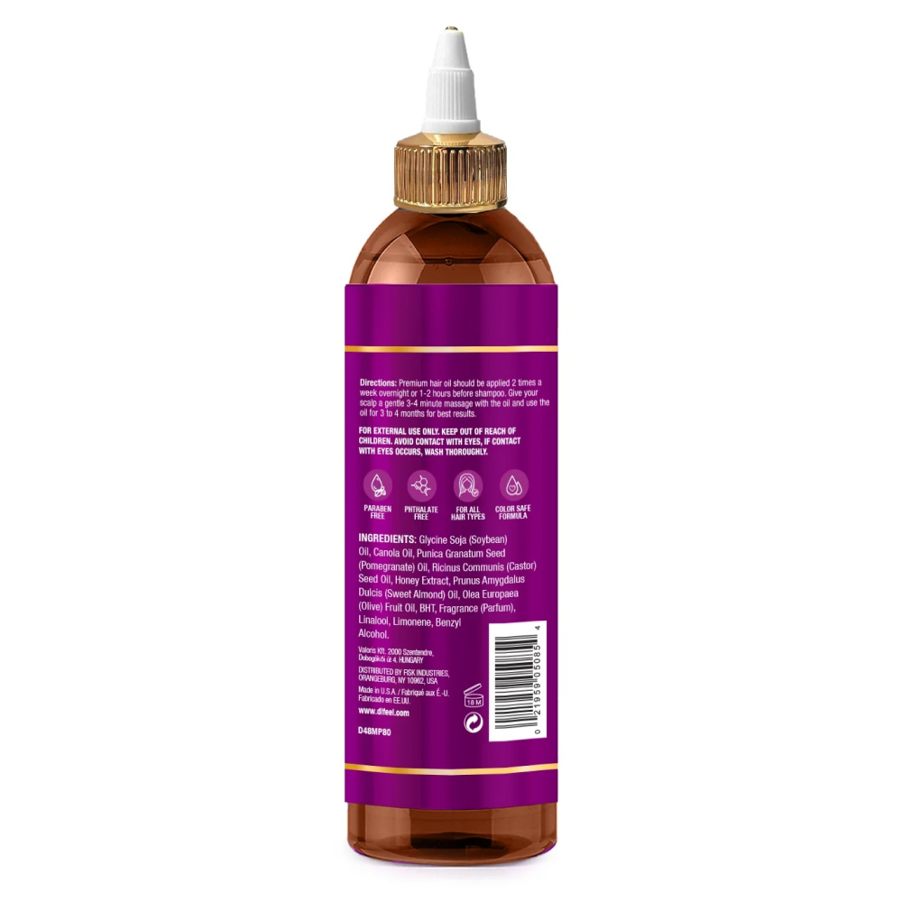 Difeel Pomegranate Manuka Honey Hair Oil 8oz-All-Aladin Beauty