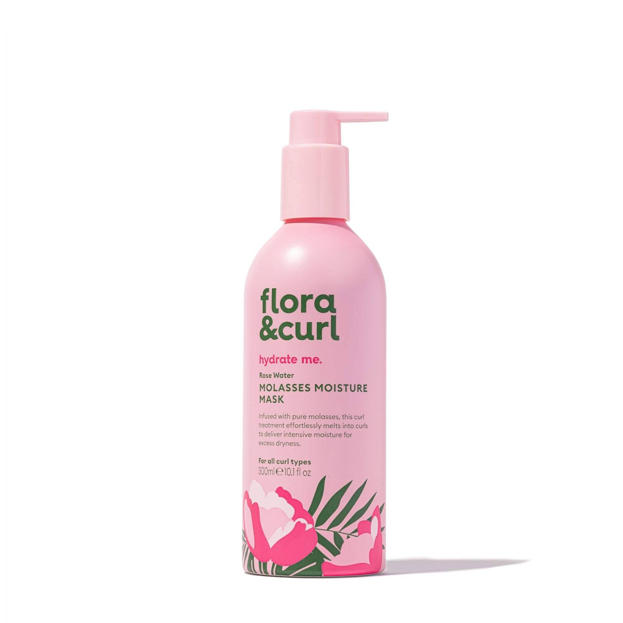 Flora & Curl Hydrate Me Rose Water Molasses Moisture Mask 300ml - Aladin Beauty