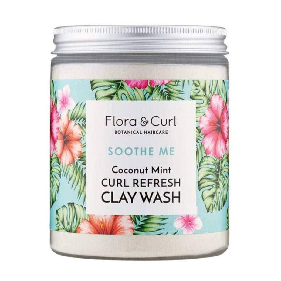 Flora & Curl Soothe Me Coconut Mint Curl Refresh Clay Wash 260ml - Aladin Beauty