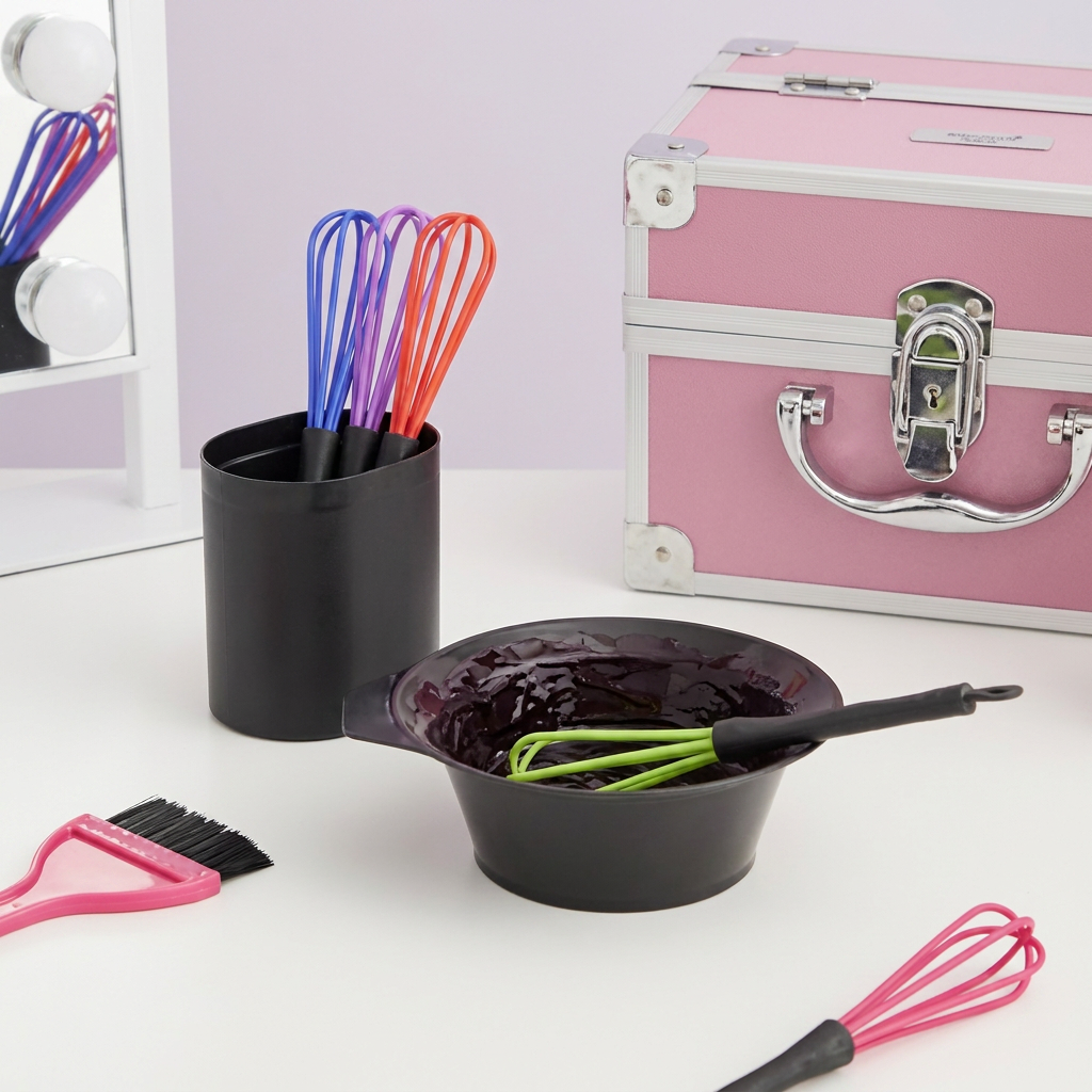 Bifull Whisk Hair Dye Mixer Assorted Colors Jar 6 Units