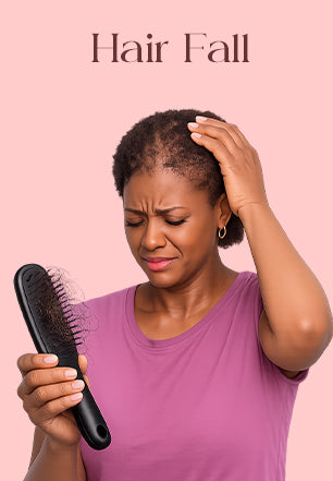 Woman with hair fall Concerns