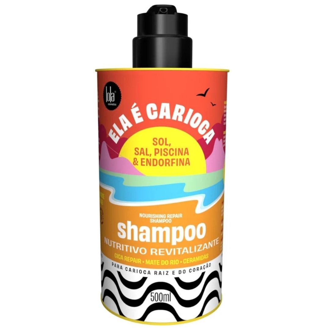 Lola Cosmetics Ela É Carioca Shampoo Nutritivo Revitalizante 500ml - Aladin Beauty