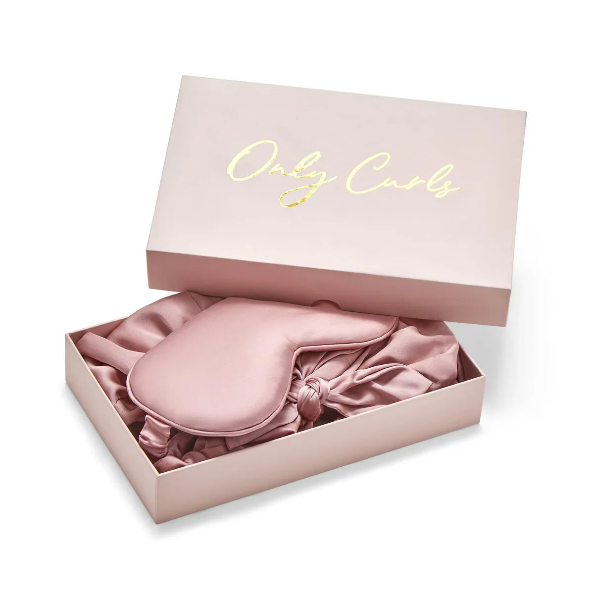 Only Curls Satina Lined Hair Turban & Sleep Mask Set - Aladin Beauty