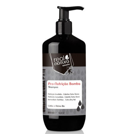 Real Natura Pro-Nutriçao Bomba Champú 500ml - Aladin Beauty
