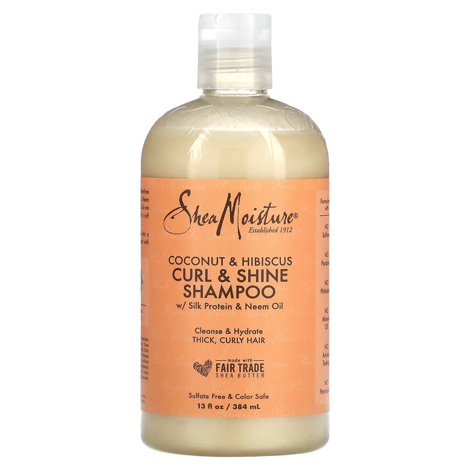 Shea Moisture Coconut & Hibiscus Curl & Shine Champú - Aladin Beauty