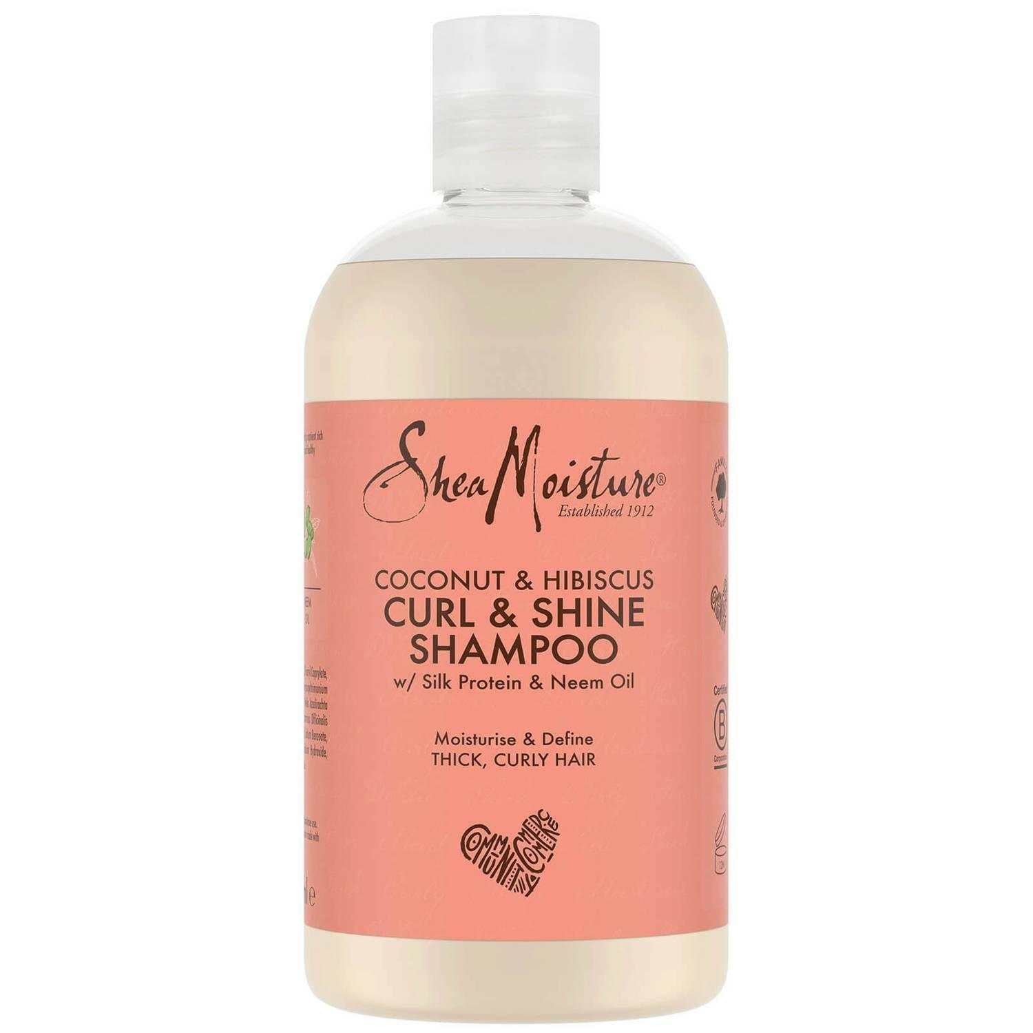 Shea Moisture Coconut & Hibiscus Curl & Shine Champú - Aladin Beauty