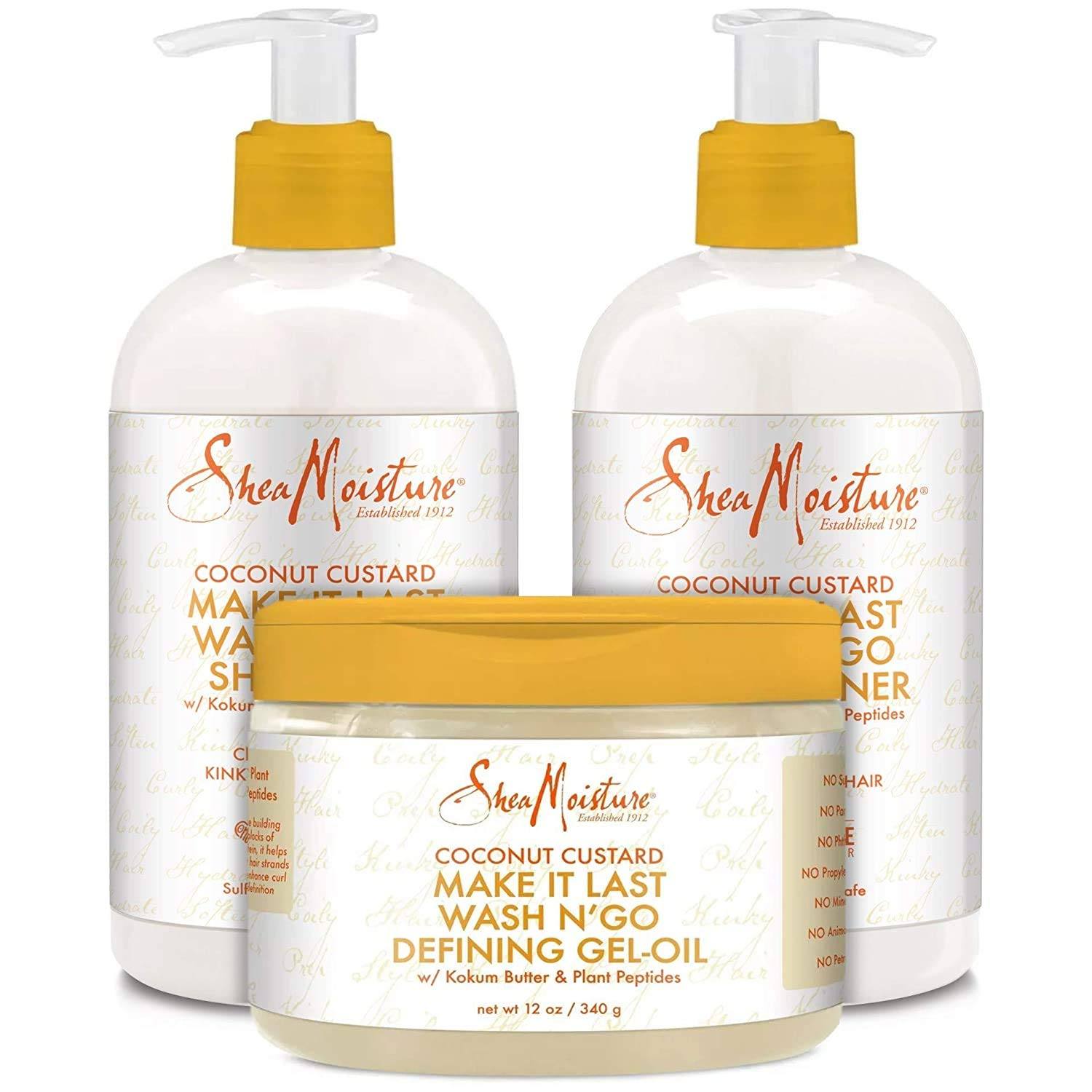 Shea Moisture Coconut Custard Make It Last Wash N´ Go Pack - Aladin Beauty