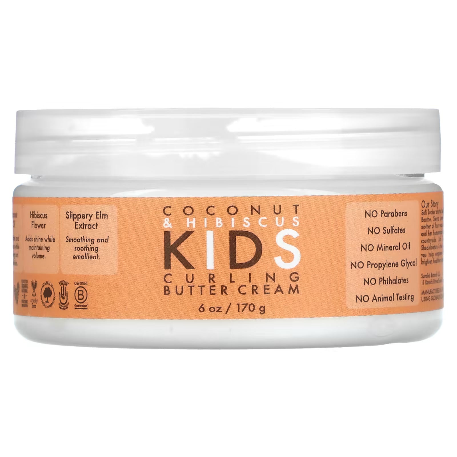 Shea Moisture Kids Coconut & Hibiscus Curl Butter Cream 170g - Aladin Beauty