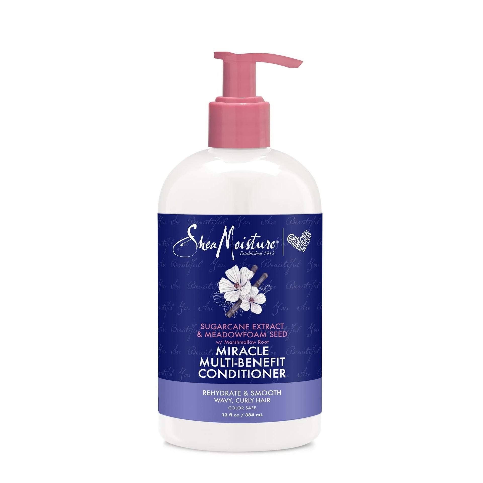 Shea Moisture Sugarcane Extract & Meadowfoamd Seed Miracle Conditioner 384ml - Aladin Beauty