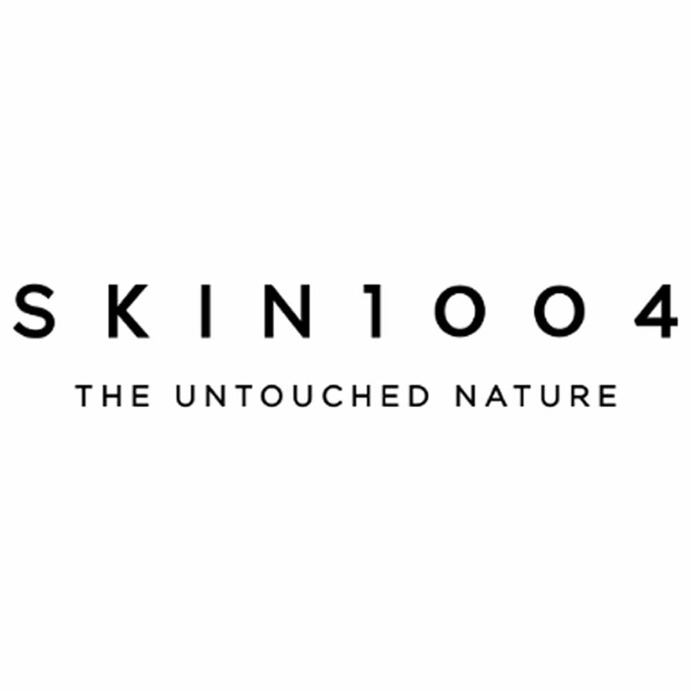 Logo of SKIN1004 with tagline 'The Untouched Nature' on a white background